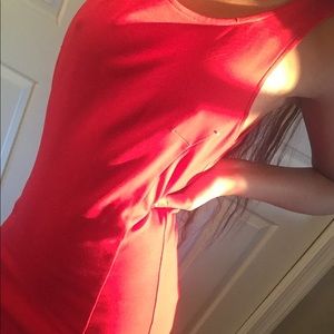 Simple formal red dress